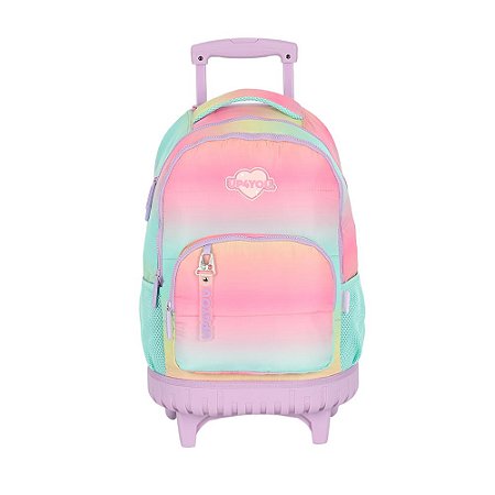 Mochila de Rodinhas Lançamento UP4YOU Roxa Colors - Luxcel