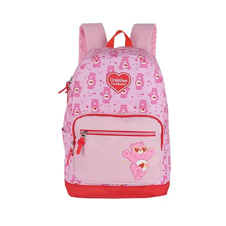 Mochila de Costas Ursinhos Carinhosos Love Vermelha - LUXCEL