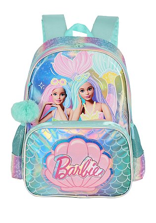 Mochila Escolar Costas Barbie Verde 41461VD
