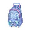 MOCHILA ESCOLAR BORBOLETA CARRINHO/RODINHAS C/ LED
