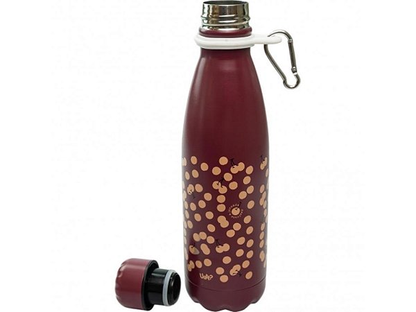 GARRAFA TÉRMICA UATT RETRÔ 500ml MARROM - DESFRUTE