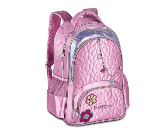 MOCHILA DE COSTAS FEMININA SWEET QUEEN ROSA