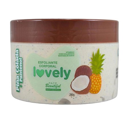 ESFOLIANTE CORPORAL 280gr PINA COLADA E PANTENOL - LOVELY