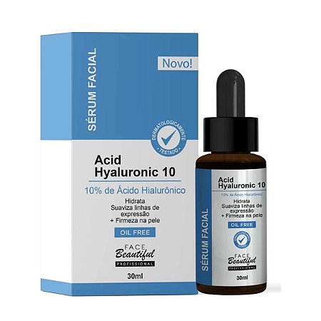 SERUM FACIAL ÁCIDO HIALURÔNICO 10 - FACE BEAUTIFUL
