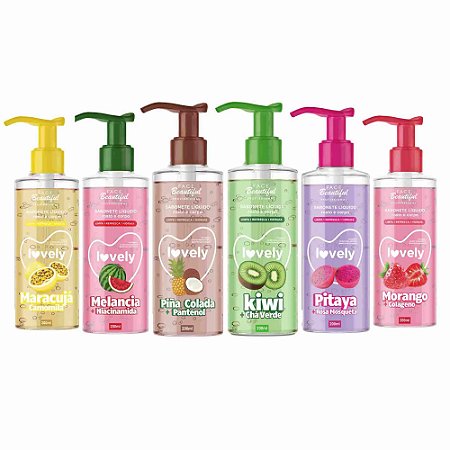 SABONETE LÍQUIDO LINHA ESSÊNCIA TROPICAL 200ml - LOVELY