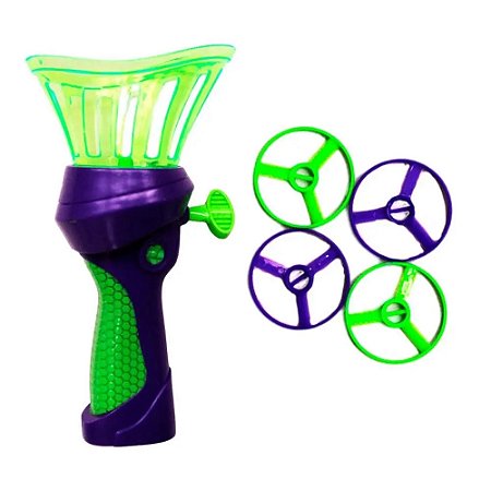 MINI FLYER LANÇADOR COM 3 DISCOS - ZOOP TOYS