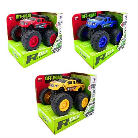 CARRO TRUCK OFF-ROAD SORTIDO FRICÇÃO - ZOOP TOYS