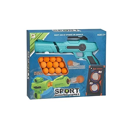 PISTOLA LANÇADOR TIRO AO ALVO DESAFIO MIRA CERTA - ZOOP TOYS