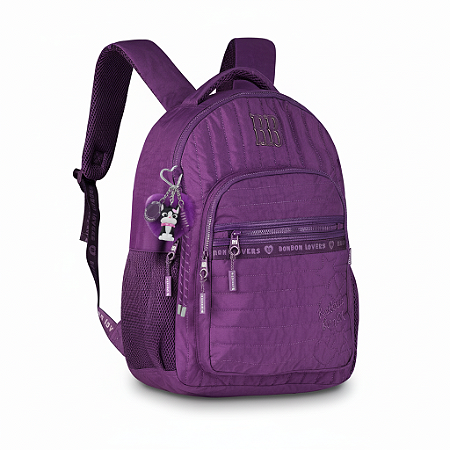 Mochila Costas Roxa C/ Enfeites Charm RB - Rebecca Bonbon