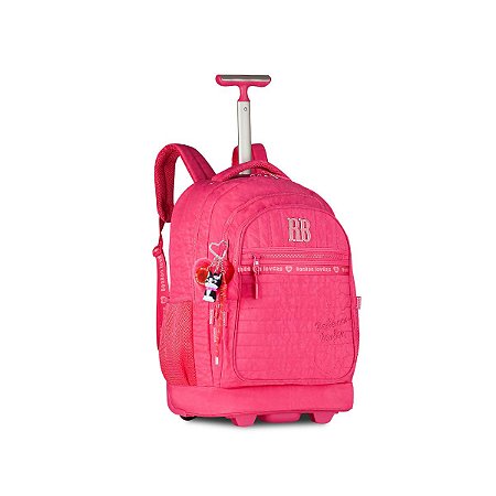 MALA MOCHILA CARRINHO C/ CHARMES E PUXADOR - REBECCA BONBON