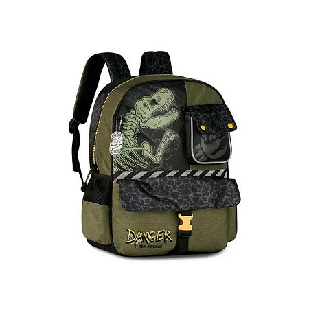 MOCHILA DE COSTAS INFANTIL DINOSSAURO T-REX - OFICIAL CLIO