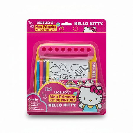 MEU PRIMEIRO KIT DE PINTURA HELLO KITTY BLISTER - LEO&LEO