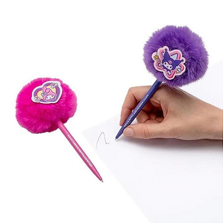 Kit Canetas Pompom Amigos Hello Kitty - Leoarte