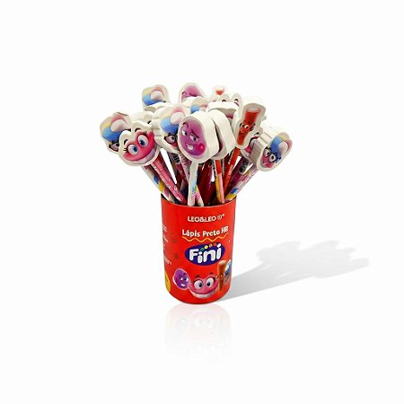 KIT ESCOLAR 4 LÁPIS GRAFITE FINI C/ BORRACHA REMOVÍVEL - LEO&LEO