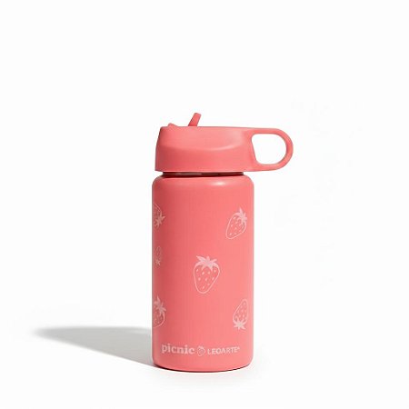 GARRAFA TÉRMICA DE INOX ROSA PICNIC 500ml - LEOARTE