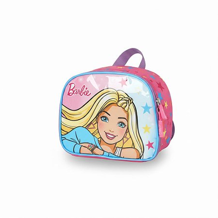 LANCHEIRA TÉRMICA ESCOLAR AZUL NÁILON BARBIE - UP4YOU
