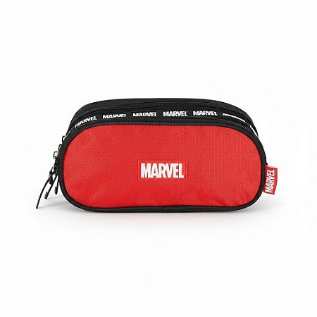 ESTOJO 3 DIVISÕES MARVEL AVENGERS VERMELHO- LUXCEL