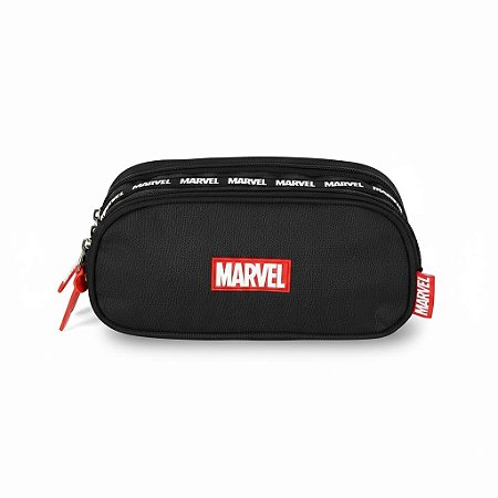ESTOJO 3 DIVISÕES MARVEL AVENGERS PRETO - LUXCEL