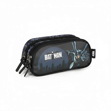 ESTOJO 3 DIVISÕES PRETO BATMAN - LUXCEL