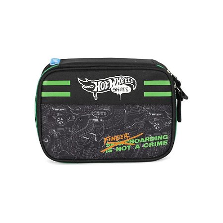 ESTOJO BOX HOT WHEELS VERDE - LUXCEL