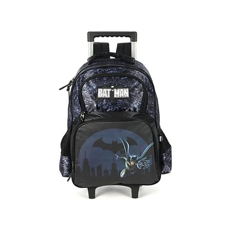 MOCHILA DE CARRINHO BATMAN PRETA - LUXCEL