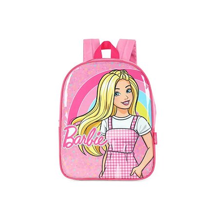 MOCHILA ESCOLAR DE COSTAS BARBIE ROSA - LUXCEL