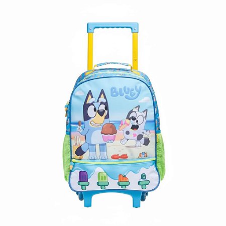 MOCHILA CARRINHO ESCOLAR BLUEY 14 AZUL - XERYUS