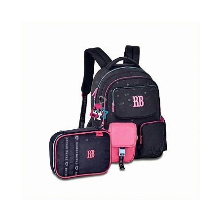 KIT rebecca bonbon Mochila Costas+ Estojo Box juvenil MIX