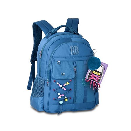 MOCHILA COSTAS REBECCA BONBON JUVENIL BEADED FUN AZUL
