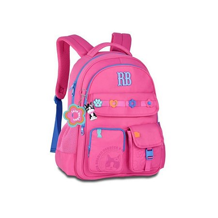 MOCHILA COSTAS FLOWER POWER ROSA - REBECCA BONBON