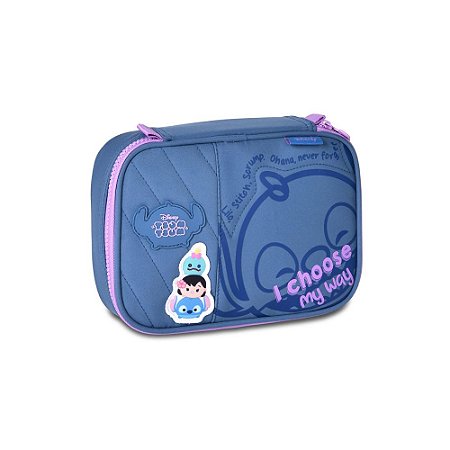 ESTOJO BOX ESCOLAR STITCH DISNEY TSUM TSUM 100 PENS - CLIO