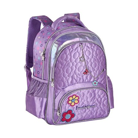MOCHILA COSTAS ESCOLAR JUVENIL SHINE ELEGANCE LILÁS SWEET