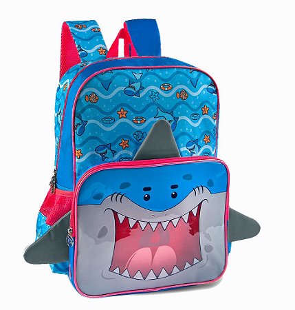 Mochila de costas Shark 2062 vermelho Clio meninos