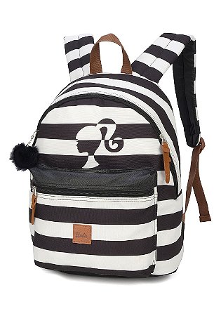 Mochila preta e branca Clearance