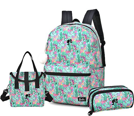 Mochila com estojo e lancheira Clearance