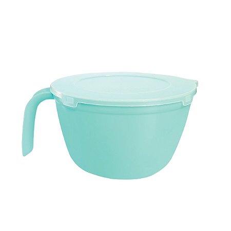 Tigela Com Tampa Azul Bebê 1,5 L Panelinha Gourmet Multiuso