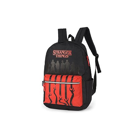 Mochila Stranger Things Preto E Vermelho MS46068SA-VM