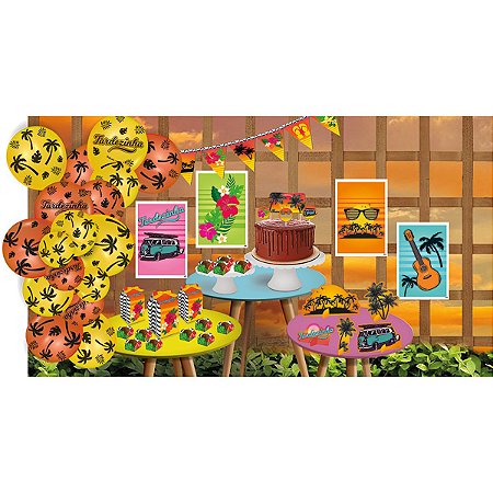 Kit Decorativo So Um Bolinho Tardezinha 90 Pçs