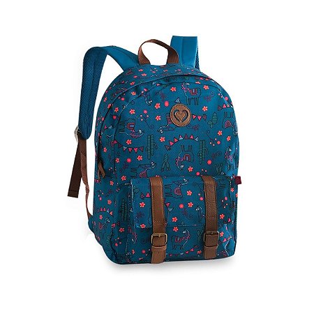 Mochila Costas Lhama Azul Clio CG9248