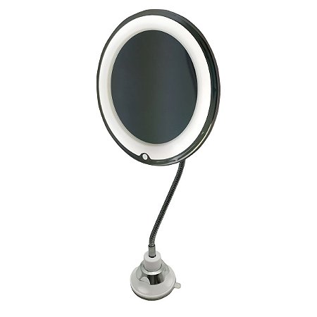 Espelho Led Flexível Facial Com 10x De Aumento E 360 Rotação