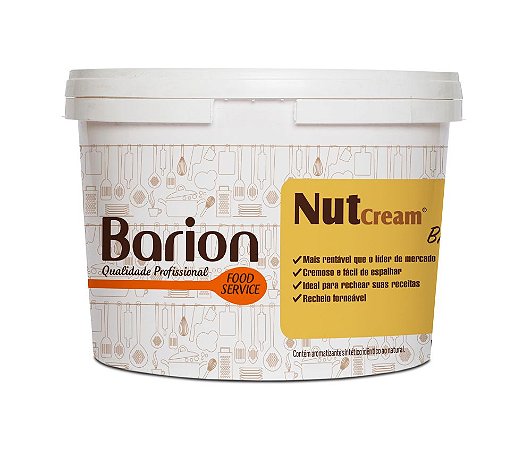 Creme De Avelã Barion 3kg Chocolate Pascoa Nutcream Brasil