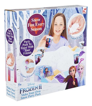 Kit Festa Neve Mágica Frozen 2 Faça Você Mesmo 24 Peças Diy