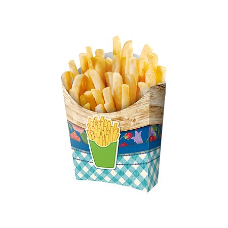 Caixa Para Fritas Festa Junina 8 Un Decoração De Mesa Arraiá