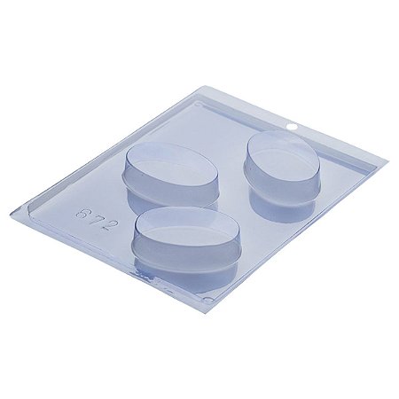 Kit Formas Oval De Acetato 5 Un Para Chocolate Confeitaria