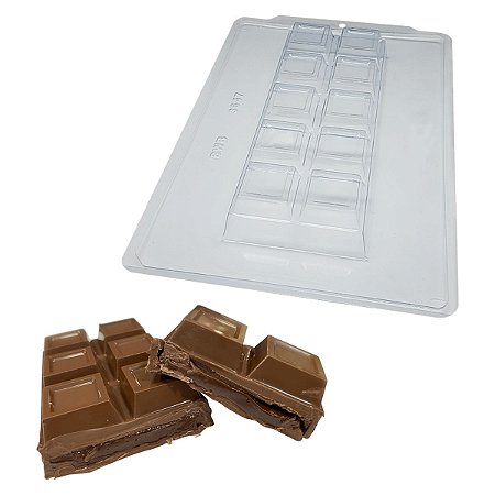 Forma Especial Para Chocolate Barra Gigante Para Rechear 1kg