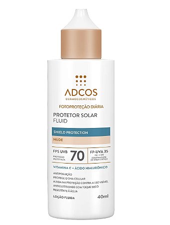 Adcos Fotoproteção - Protetor Solar Tonalizante FPS70 Fluido 40ml Nude