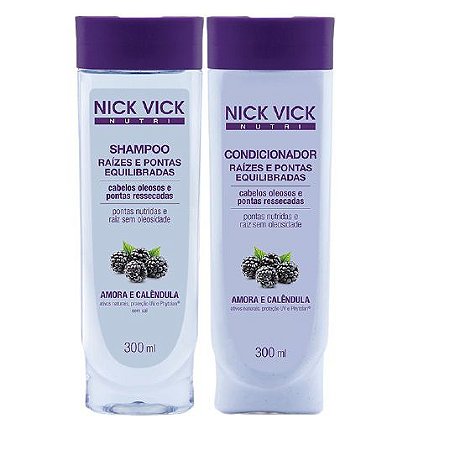 Nick Vick Kit Raízes e Pontas Equilibradas Shampoo e Cond