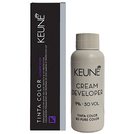 Keune Tinta Color UC 5.1 Castanho Claro Cinza+ Developer 30vol