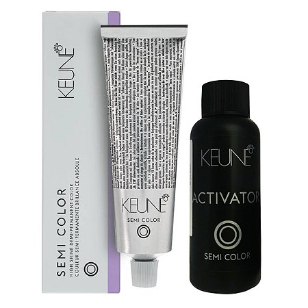 Keune Semi Color Ultimate Blonde 9.71 Louro Muito Claro Violeta  + Activator