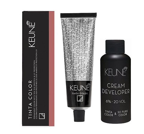 Keune Tinta Color 6.53 Louro Escuro Mogno Dourado + Developer 20vol